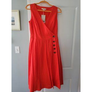 🌹 Adorable Boden Red Wrap Dress – Ready for a New Adventure! 🌟